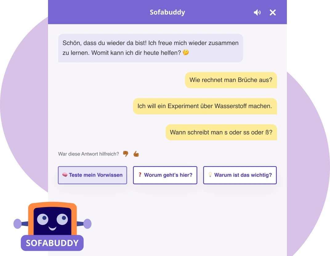 Beispiel vom Sofabuddy Chatfenster
